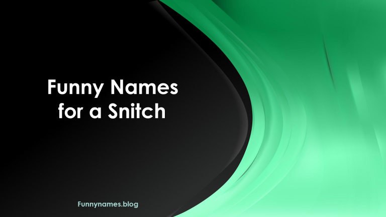 120+ Funny & Cool Names for a Snitch (2025)