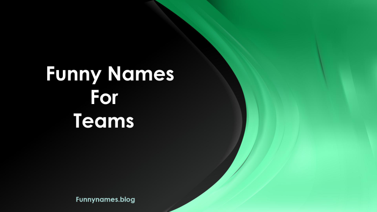 Best Funny Running Names For Teams